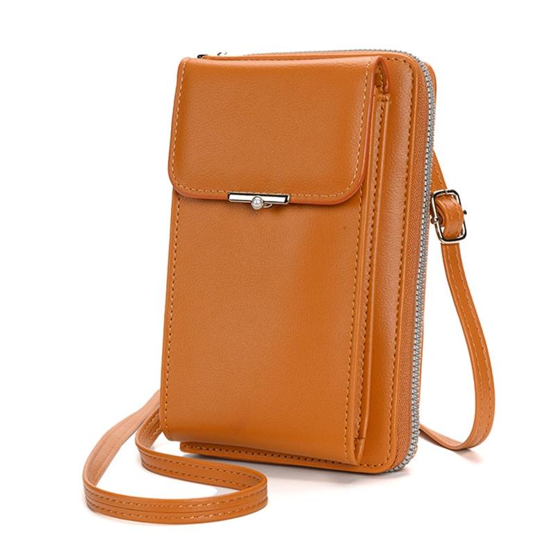 Women Crossbody Cell Phone Wallet Storage Bag - Green