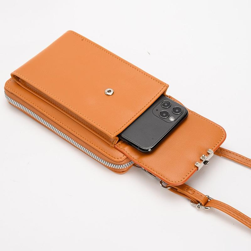 Women Crossbody Cell Phone Wallet Storage Bag - Green