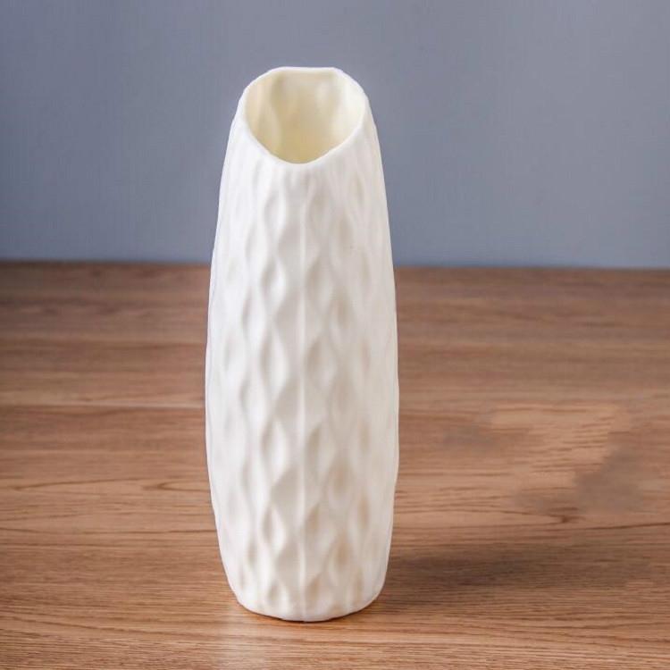 Sturdy Plastic Vase For Creative Display - Drop-Resistant - Pink