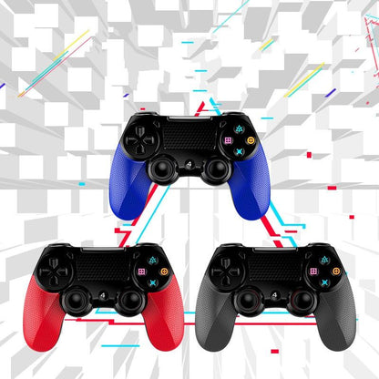 Wireless Bluetooth Gamepad for Ps4 - Dual Vibration Touch Screen Light Audio - 2 Pcs - Blue