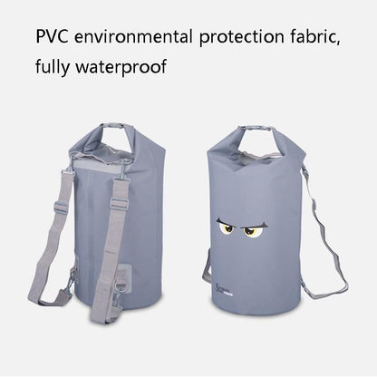 Waterproof Beach Bag For Outdoor Activities Pvc Mesh Cloth Storage Bucket For Swimming Rafting And Seaside Fun - Blue