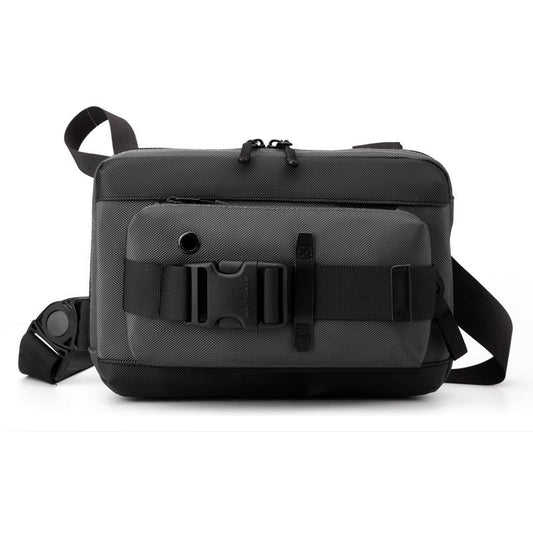 Functional Men Chest Bag Versatile Messenger Bag For Everyday Use - Grey