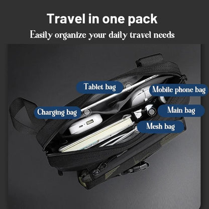 Functional Men Chest Bag Versatile Messenger Bag For Everyday Use - Grey