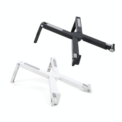 Foldable Non-slip Laptop Stand - Plastic Silicone - White