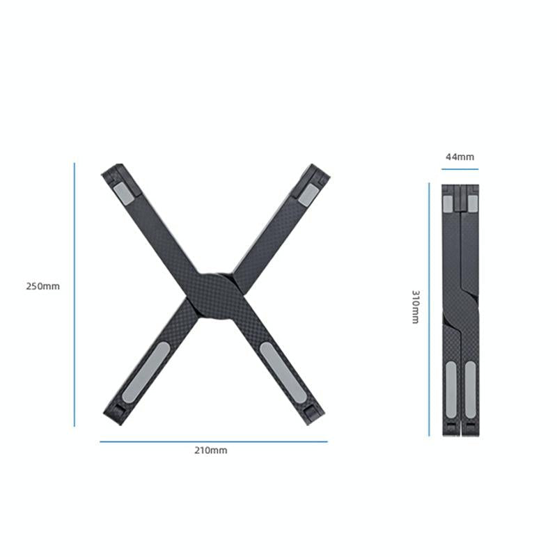 Foldable Non-slip Laptop Stand - Plastic Silicone - White