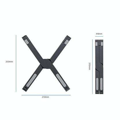 Foldable Non-slip Laptop Stand - Plastic Silicone - White