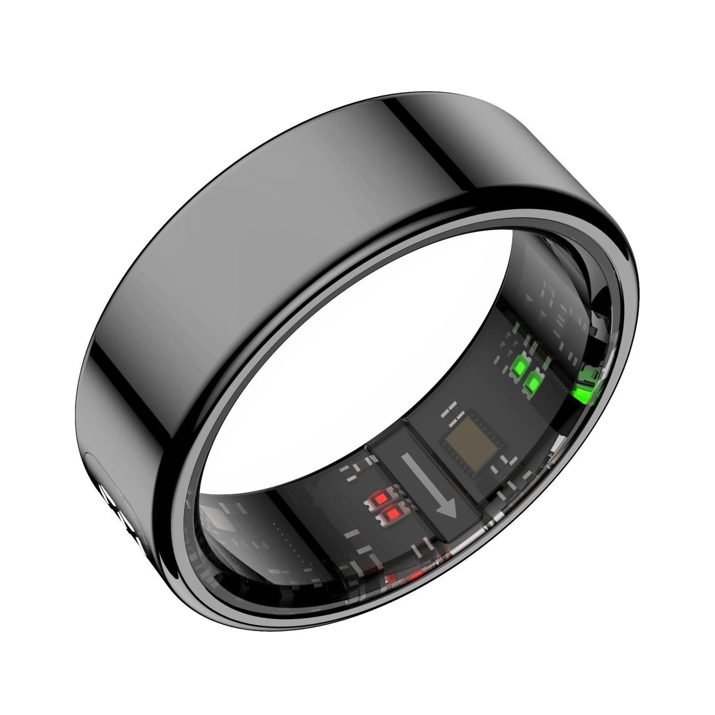 Smart Ring Heart Rate Blood Oxygen Sleep Sports Size 8 - Gold
