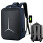 Waterproof Business Laptop Backpack With Usb Port - Multifunctional - Navy Blue - 15 Inch