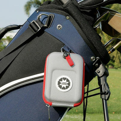 Lightweight Golf Rangefinder Waist Pack - Portable Belt Bag - Gray-Red