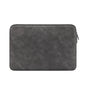 Lightweight Waterproof Lambskin Laptop Sleeve - 13.3 Inches - Deep Gray