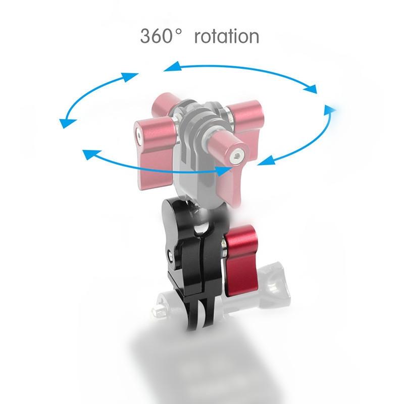 360 Degree Rotating Mount Adapter for Gopro Hero11 - Aluminium Alloy - Blue