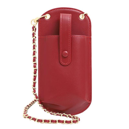 Compact Cell Phone Crossbody Bag - Red