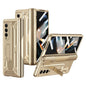 Shockproof Secure Hinge Phone Case for Samsung Galaxy z Fold 4 5g - Gold