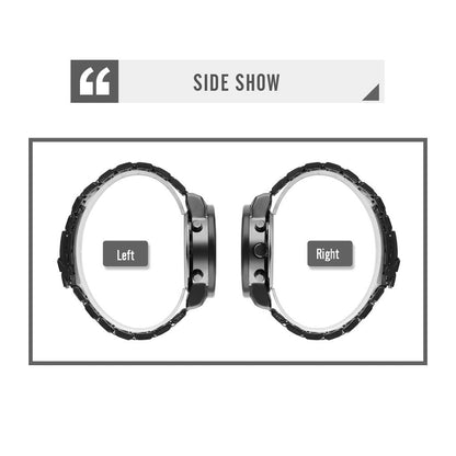 Triple Display Luminous Digital Watch - 1642 - Silver