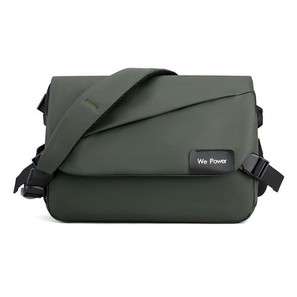 Large Capacity Waterproof Messenger Bag For Men - Black