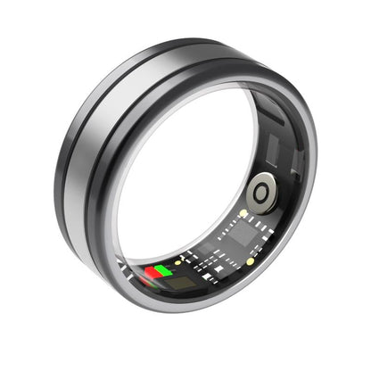 Smart Ring With Heart Rate Blood Oxygen Sleep & Sports Modes - Size 12 - Gold