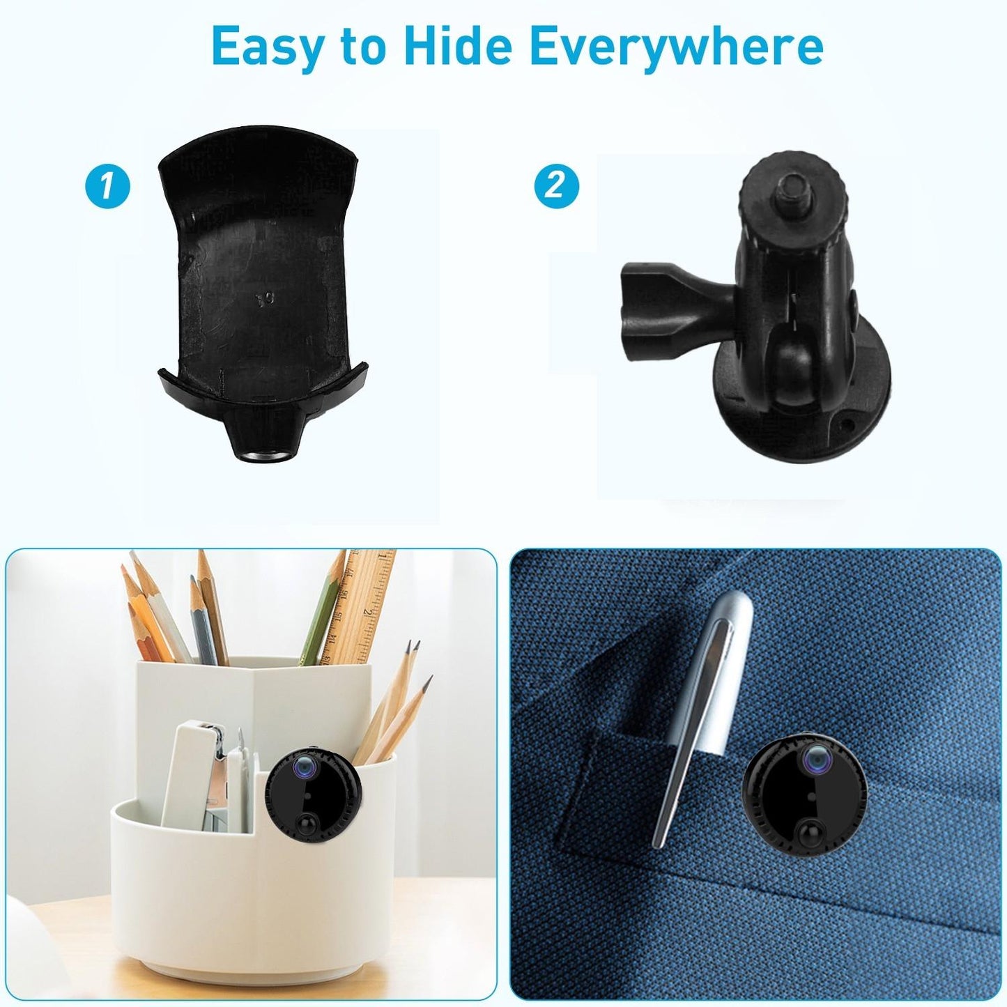 Hd Night Vision Wifi Camera For Home Monitoring - White
