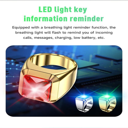 Smart Ring With Heart Rate Blood Oxygen Sleep And Remote Photography Support - Green