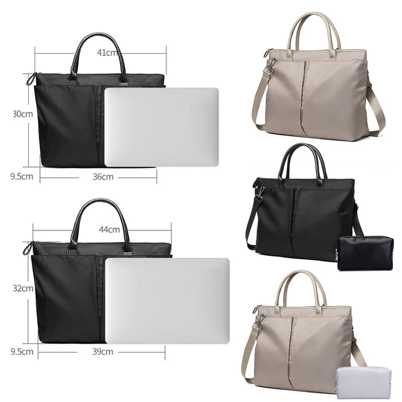 Versatile Business Briefcase Large Capacity Messenger Bag - Black