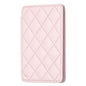 Rhombus Pattern Card Bag Back Sticker For Mobile Phones - Pink