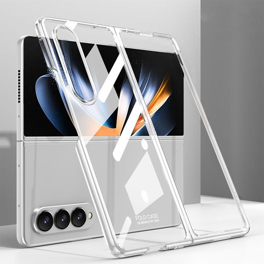 Electroplated Full Coverage Case for Samsung Galaxy z Fold 4 - Transparent