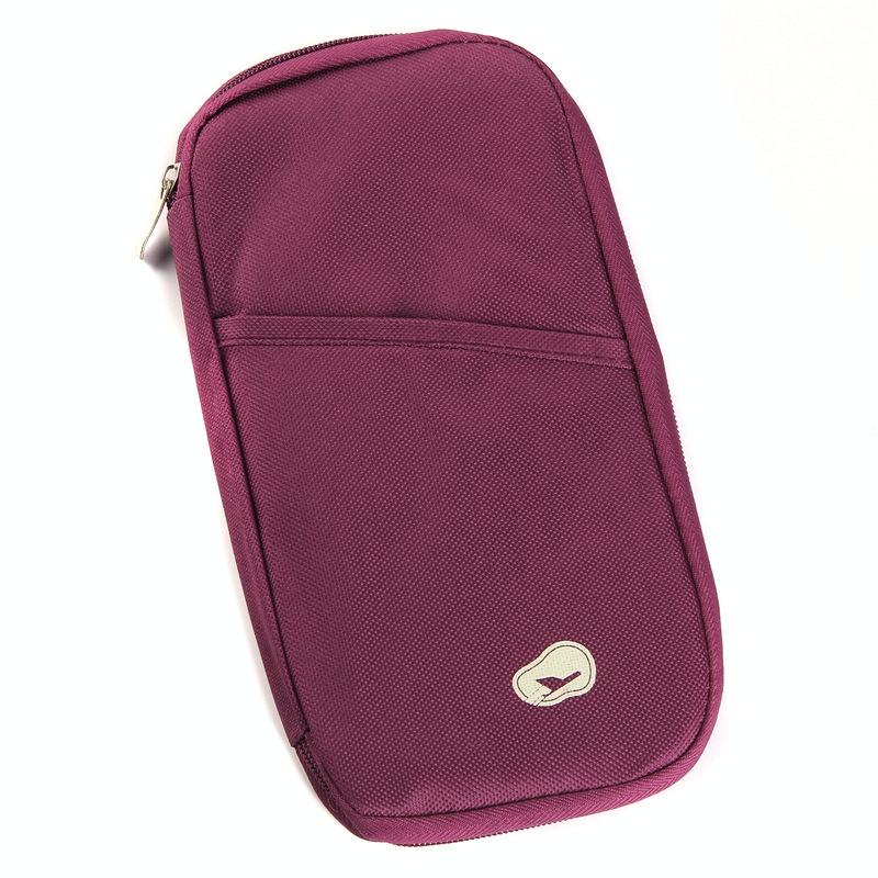 Multifunctional Travel Document Bag Passport & Ticket Holder - Blue