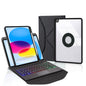 Touchpad Bluetooth Keyboard Leather Tablet Case With Pen Slot And Backlight - Pink