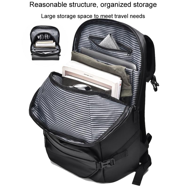 Travel Backpack for Men - Compact and Durable - Grey