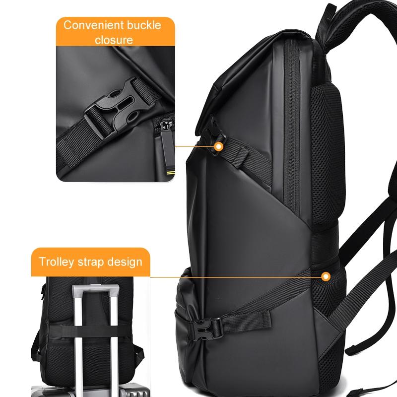 Travel Backpack for Men - Compact and Durable - Grey