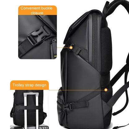 Travel Backpack for Men - Compact and Durable - Grey