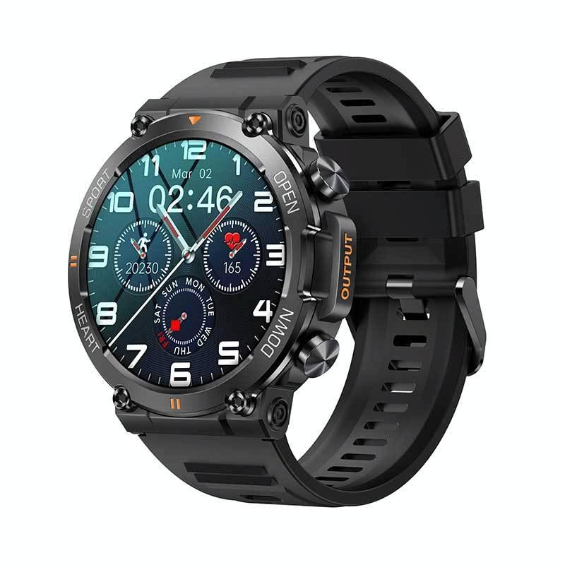 1.39 Inch Heart Rate / Blood Pressure / Blood Oxygen Monitoring Smart Calling Watch - Gray