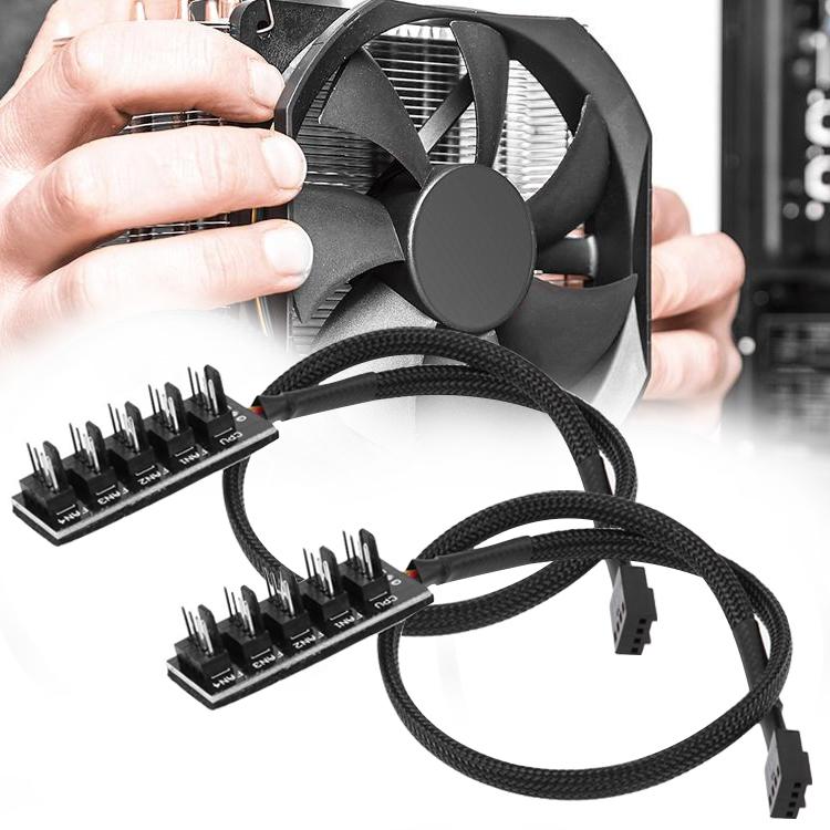 2-Port Pwm Fan Hub For Pc Chassis - A Drag Four