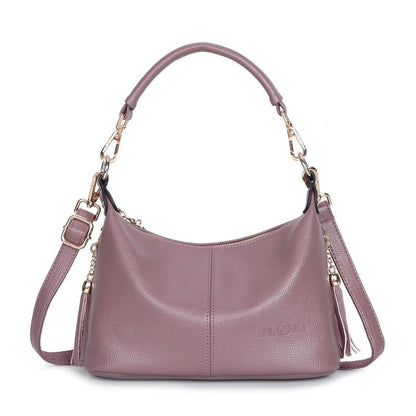 Stylish Middle Aged Women Shoulder Bag - Blue