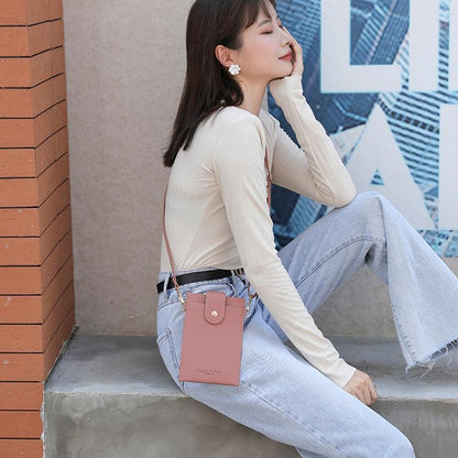 Stylish Thin Messenger Bag For Women - Red