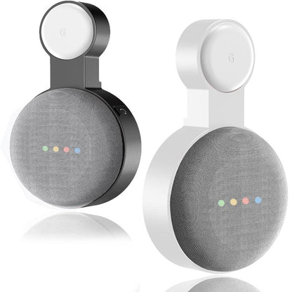 Google Nest Mini Wall Bracket with Cable Storage - White