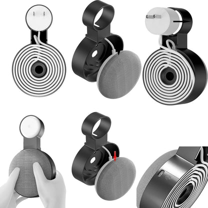 Google Nest Mini Wall Bracket with Cable Storage - White