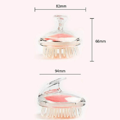 5Pc Silicone Pvc Massage Brush Set - Red