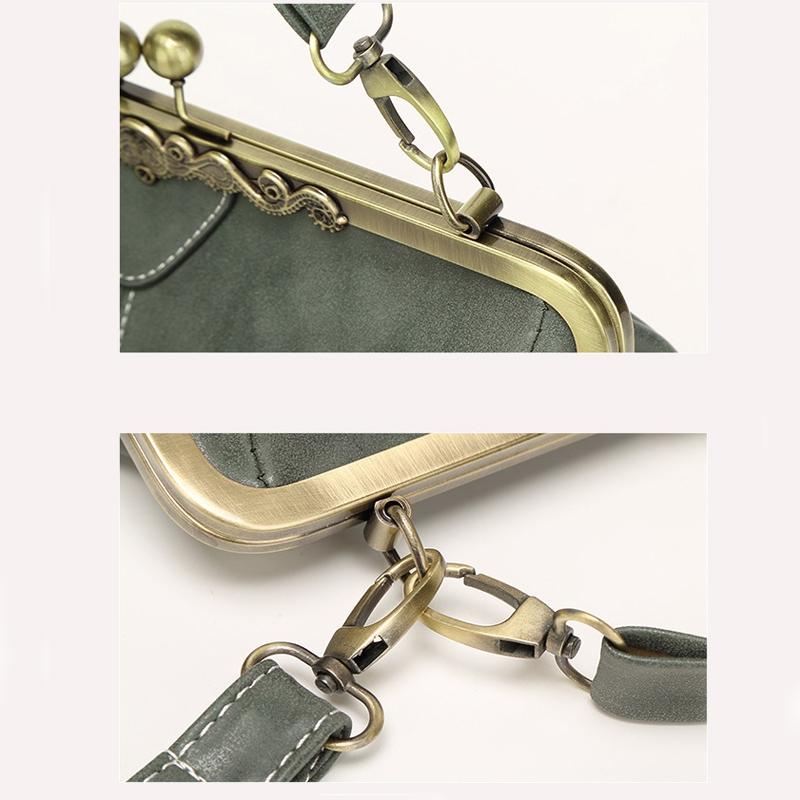 Retro Shoulder Bag For Women Messenger Style - Green