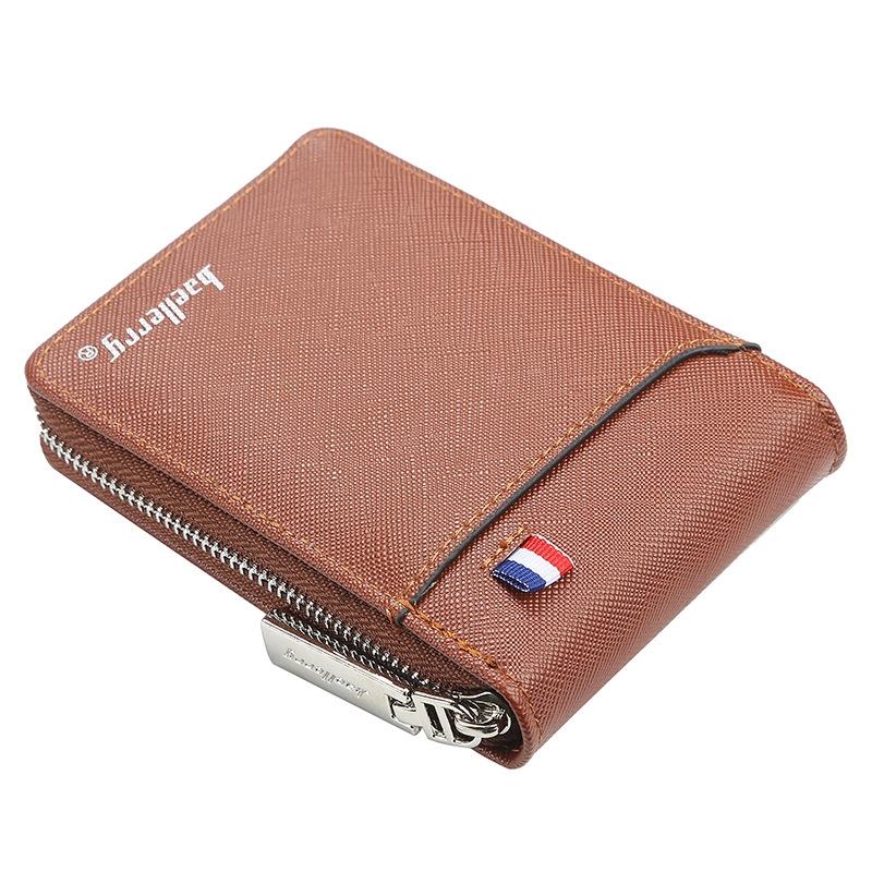 Large Multi Card Slot Organ Card Bag With Zip Coin Purse - Black