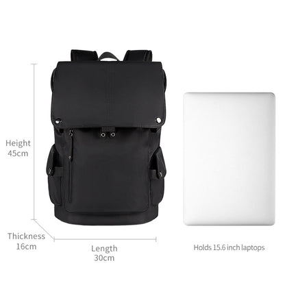 Universal Laptop Backpack With Usb Port - 13-15.6 Inch Capacity - Black