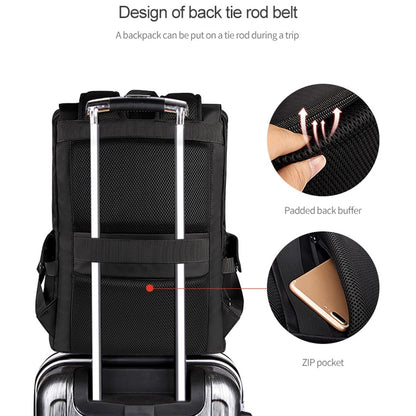 Universal Laptop Backpack With Usb Port - 13-15.6 Inch Capacity - Black