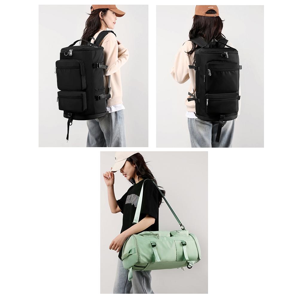 Waterproof Gym Bag - Shoe Compartment Included - Light Green