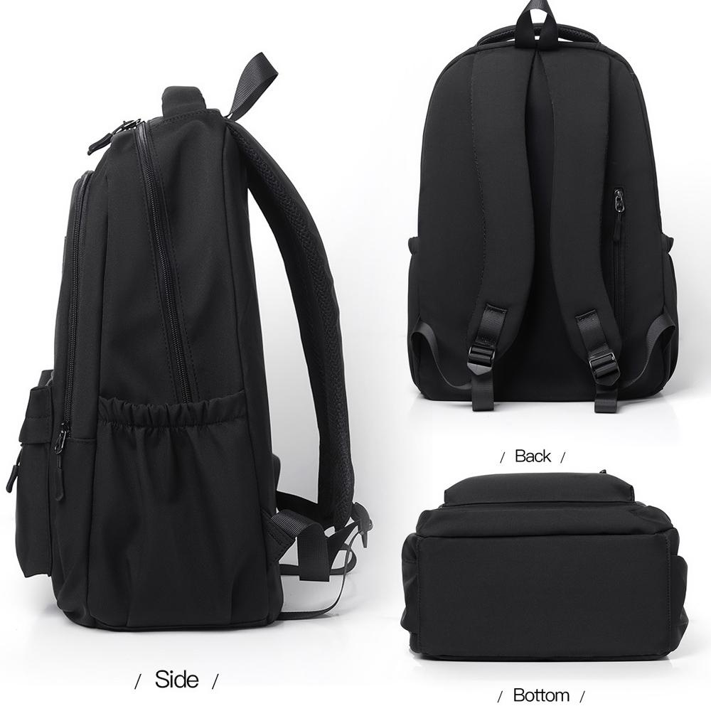Versatile Solid Backpack For Teens & Adults - Gray