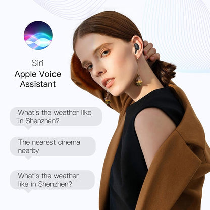 Wireless Bluetooth Earphones with E6s Led Display - Tws - Pink