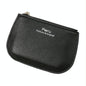 Ultra Thin Zippered Mini Wallet For Women Compact Coin Purse - Black