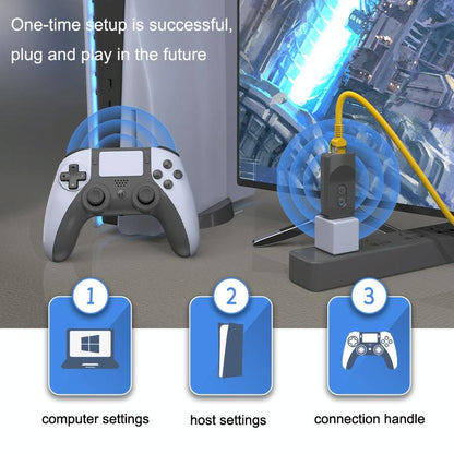 Wireless Bluetooth Game Controller for Ps5 / Ps4 / Pc - Black + Black