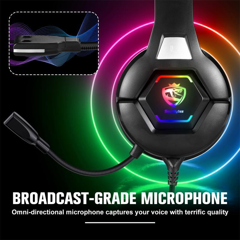 Omni-Directional Esports Headset 1.9M Length - White