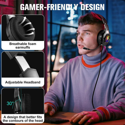 Omni-Directional Esports Headset 1.9M Length - White