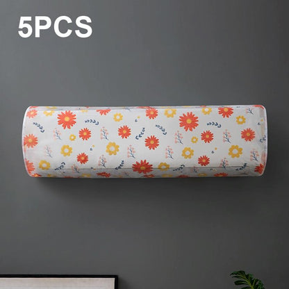 5-pack Hanging Ac Dust Cover - 95x20x31cm - Thickened - Green Plant Fairy