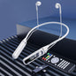 Wireless Sports Earphones with Bluetooth 5.3 and Built-in Sound Card - White